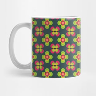 Floral Retro Neck Gator Pink and Green Retro Floral Mug